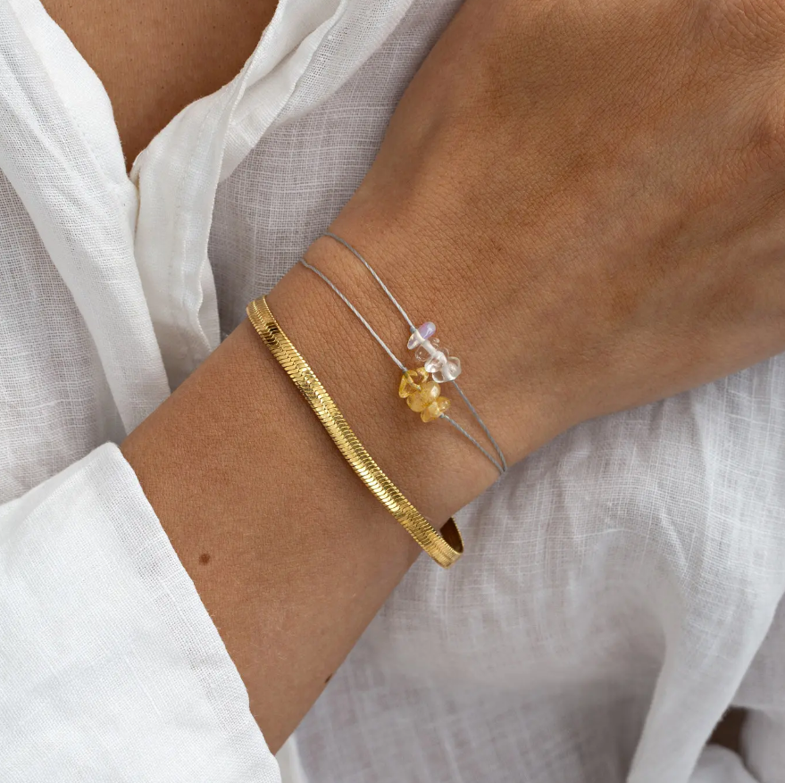 Ivy - Snake Chain Bracelet Stainless Steel - Gold