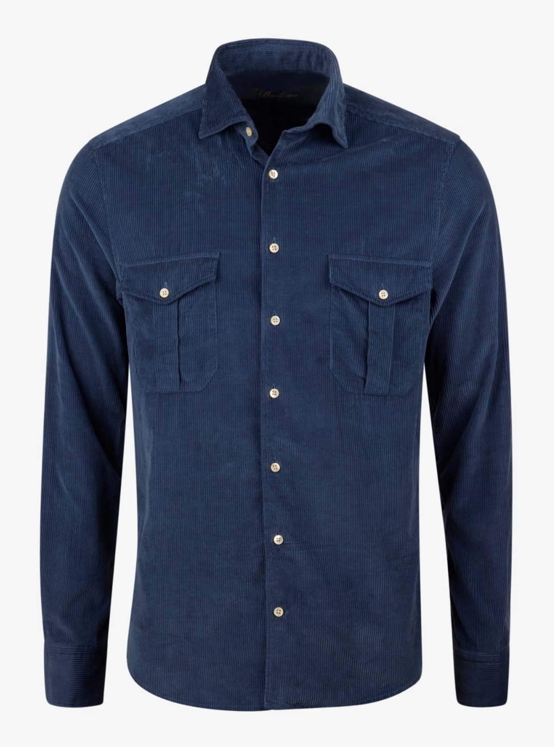Dark Blue  Corduroy Regular Shirt