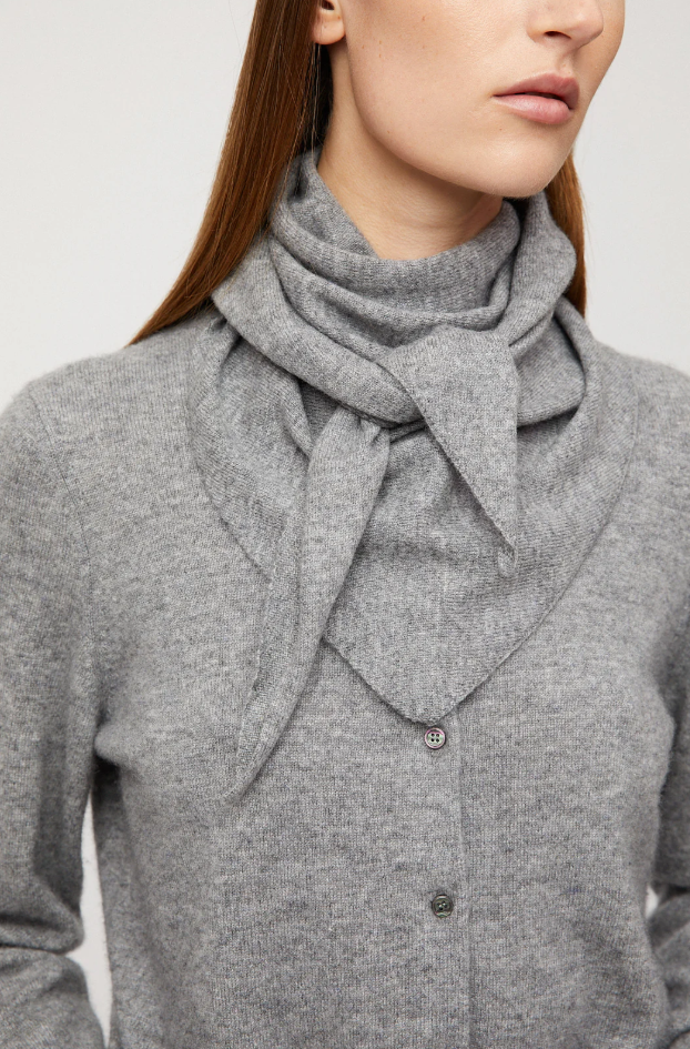 Memoir Cashmere Scarf Gray Melange