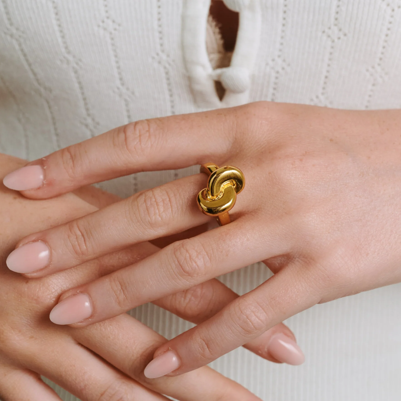 Pella - Knot Ring Stainless steel gold