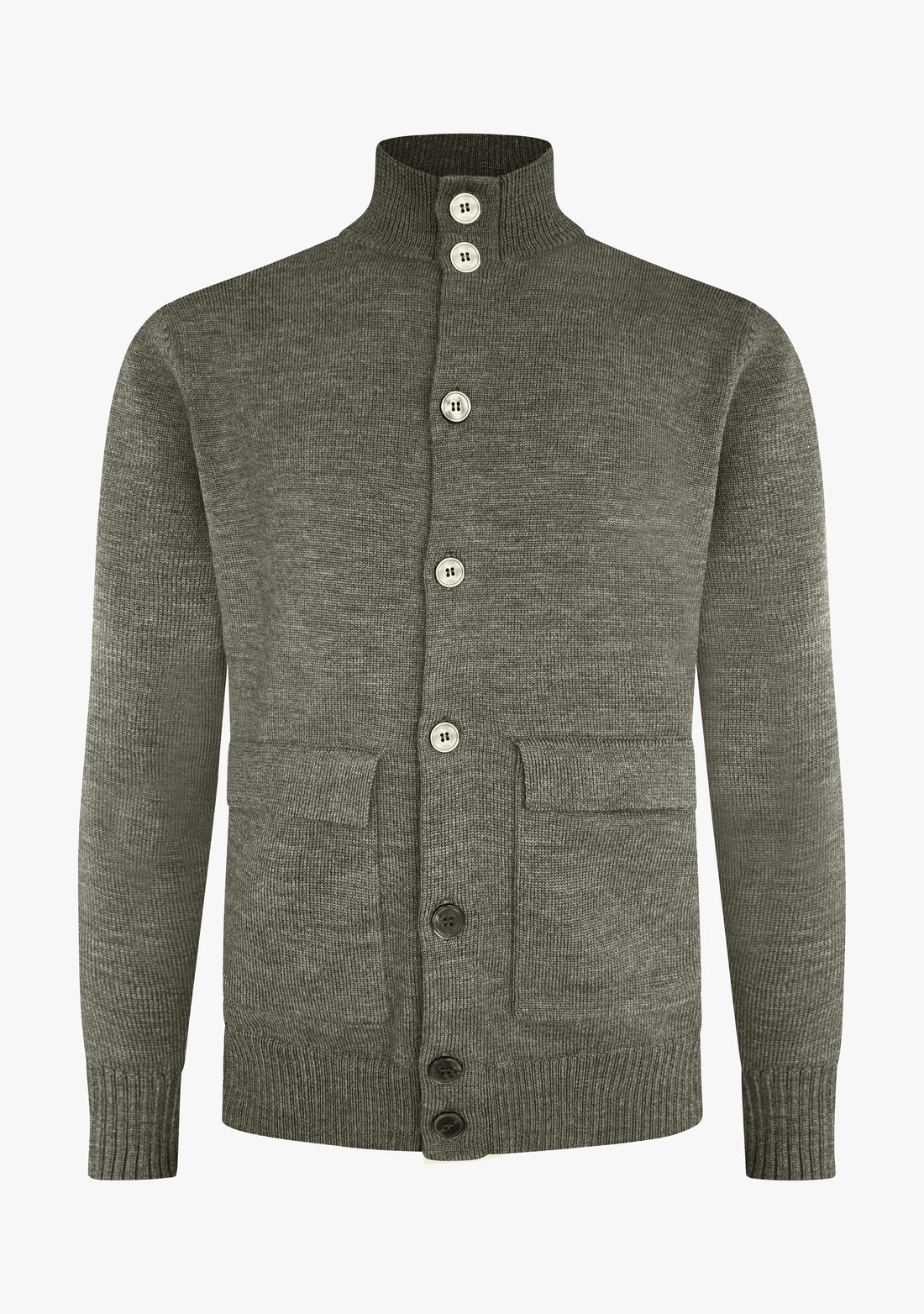 Leo Full Button Cardigan AW26 Green