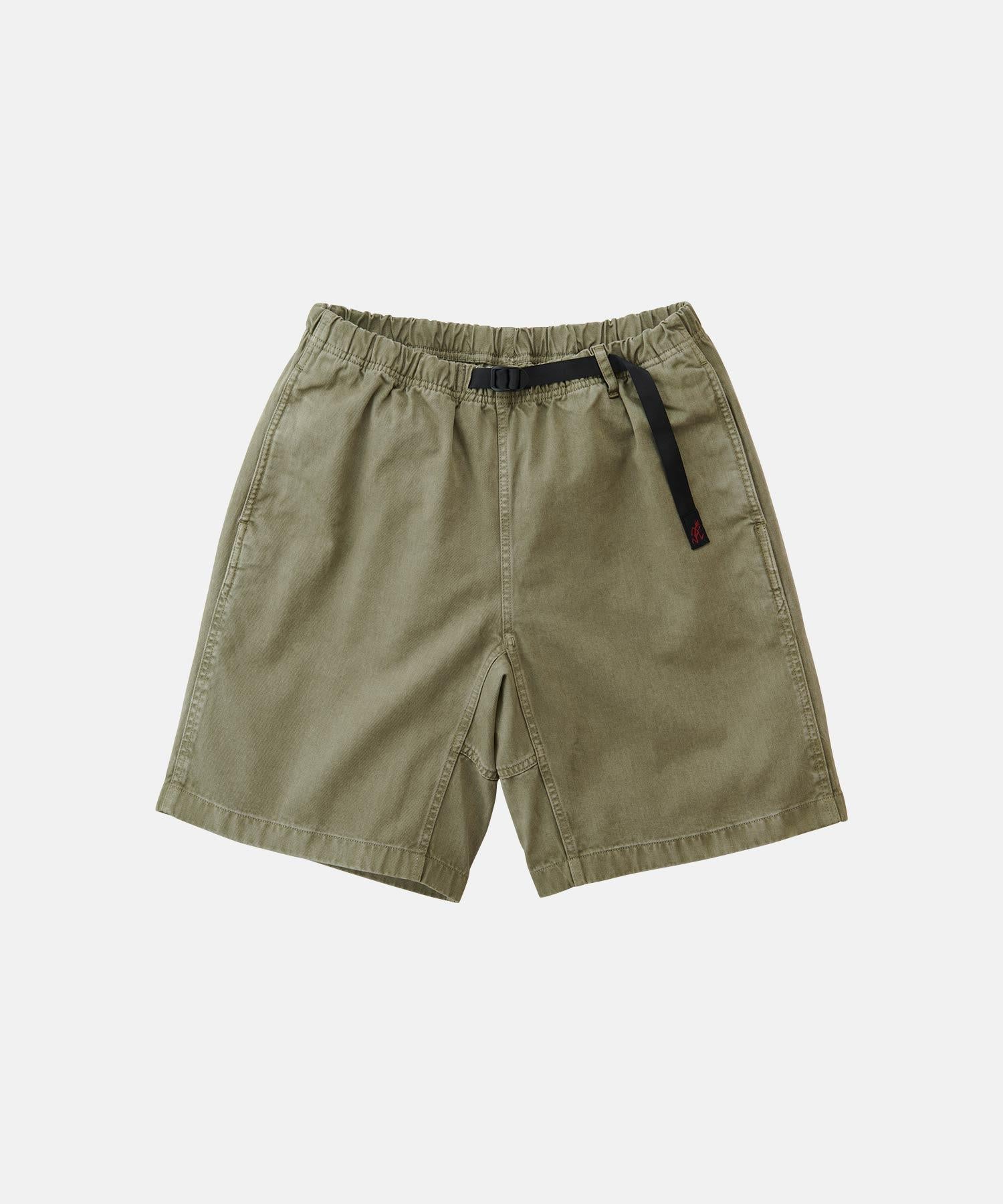 Pigment dye ground shorts herb pigment