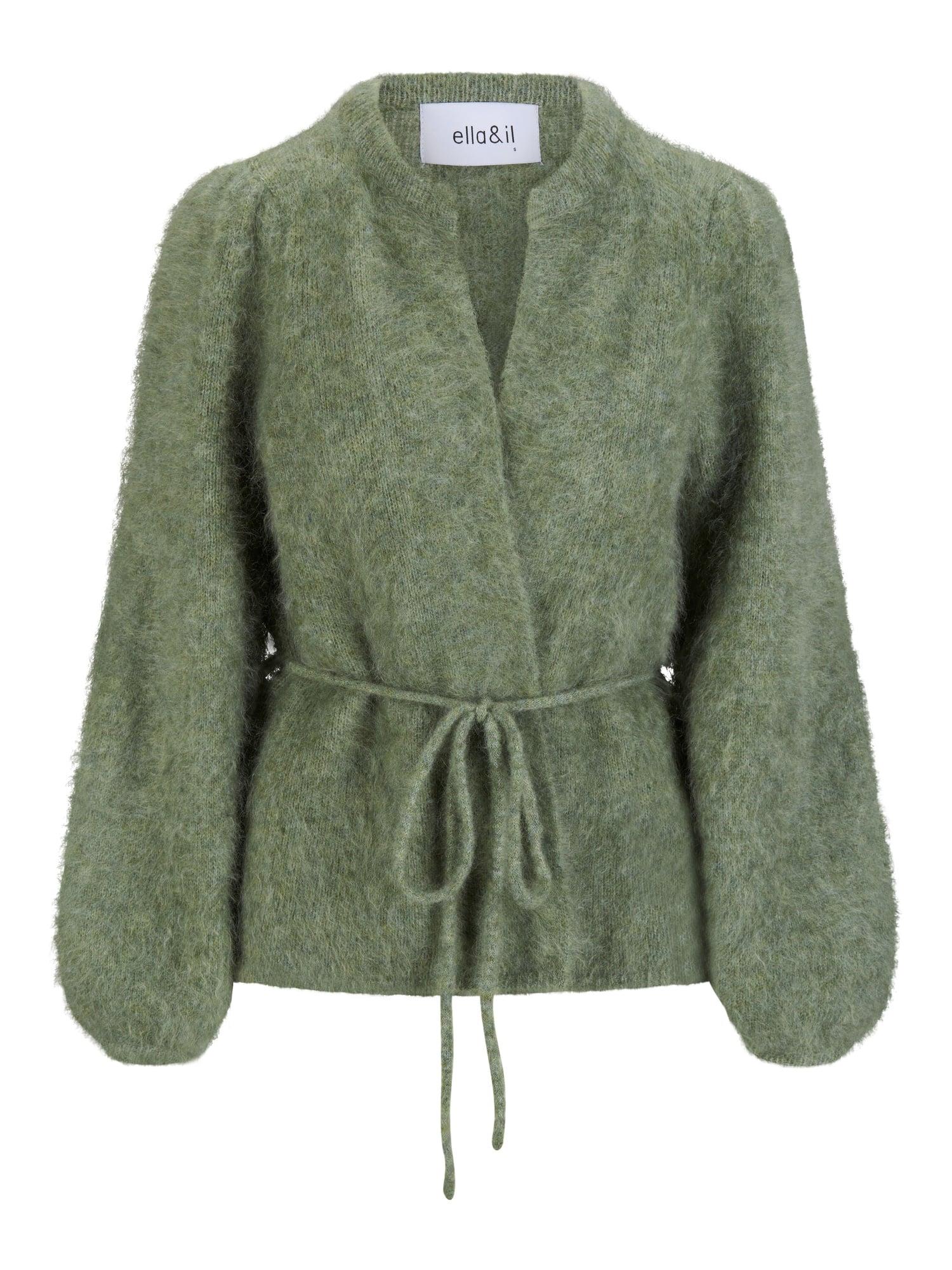 Fredrikke Chunky Cardigan Sage Green