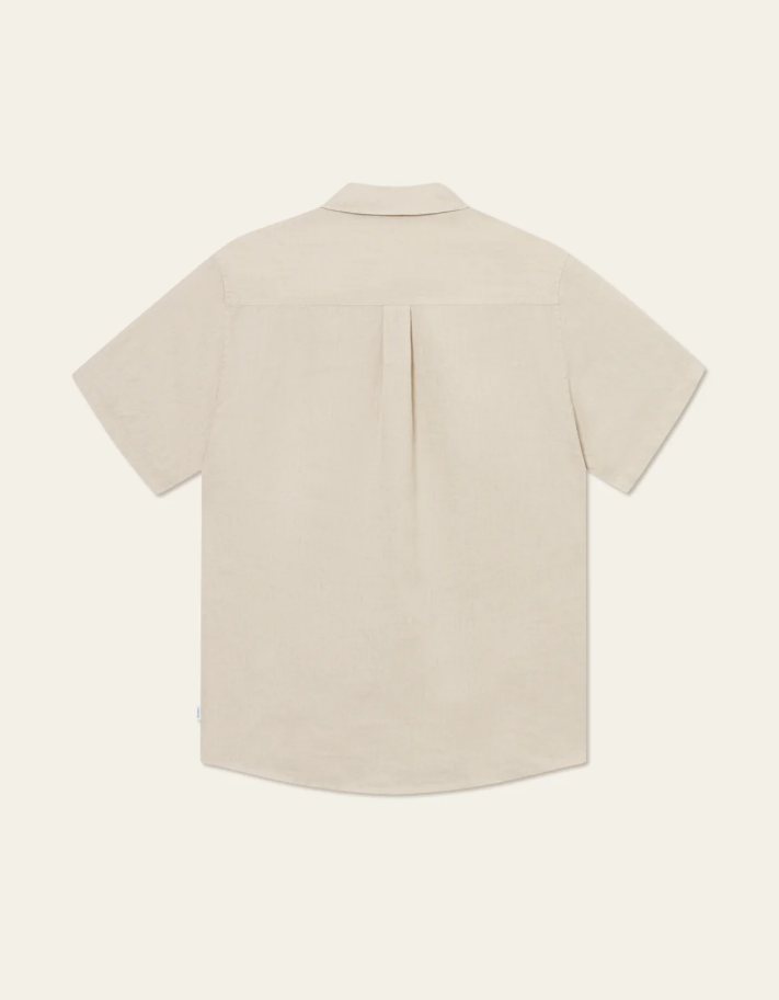 Kris linen ss shirt ss25 light sand