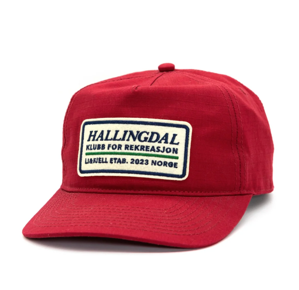 Hallingdal Patch Ripstop Caps - Dyp Rød