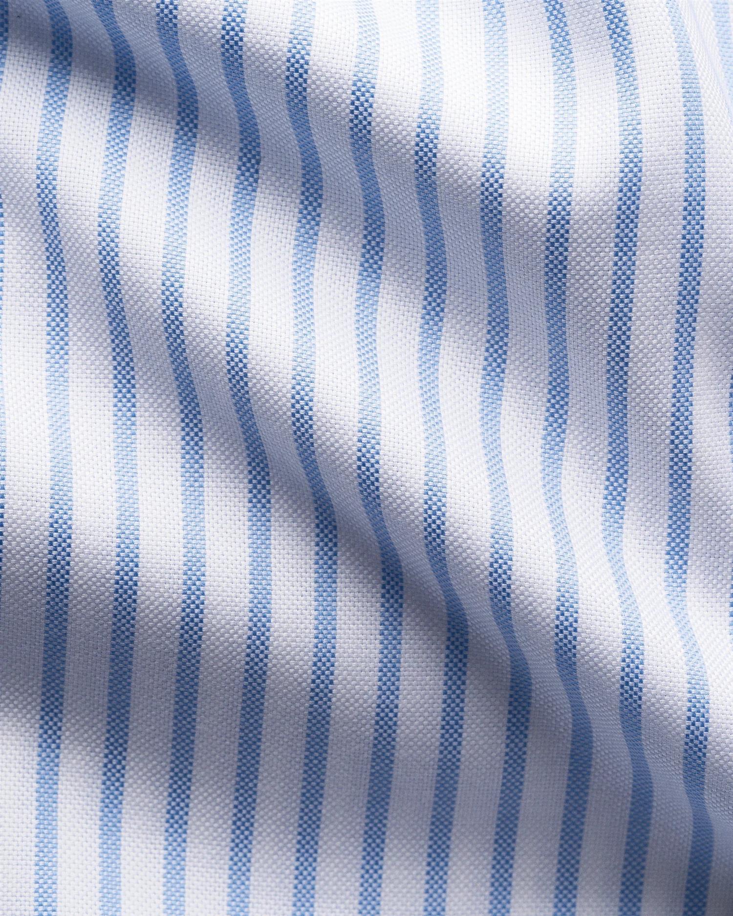 Light blue Striped Signature Slimfit Oxford Shirt