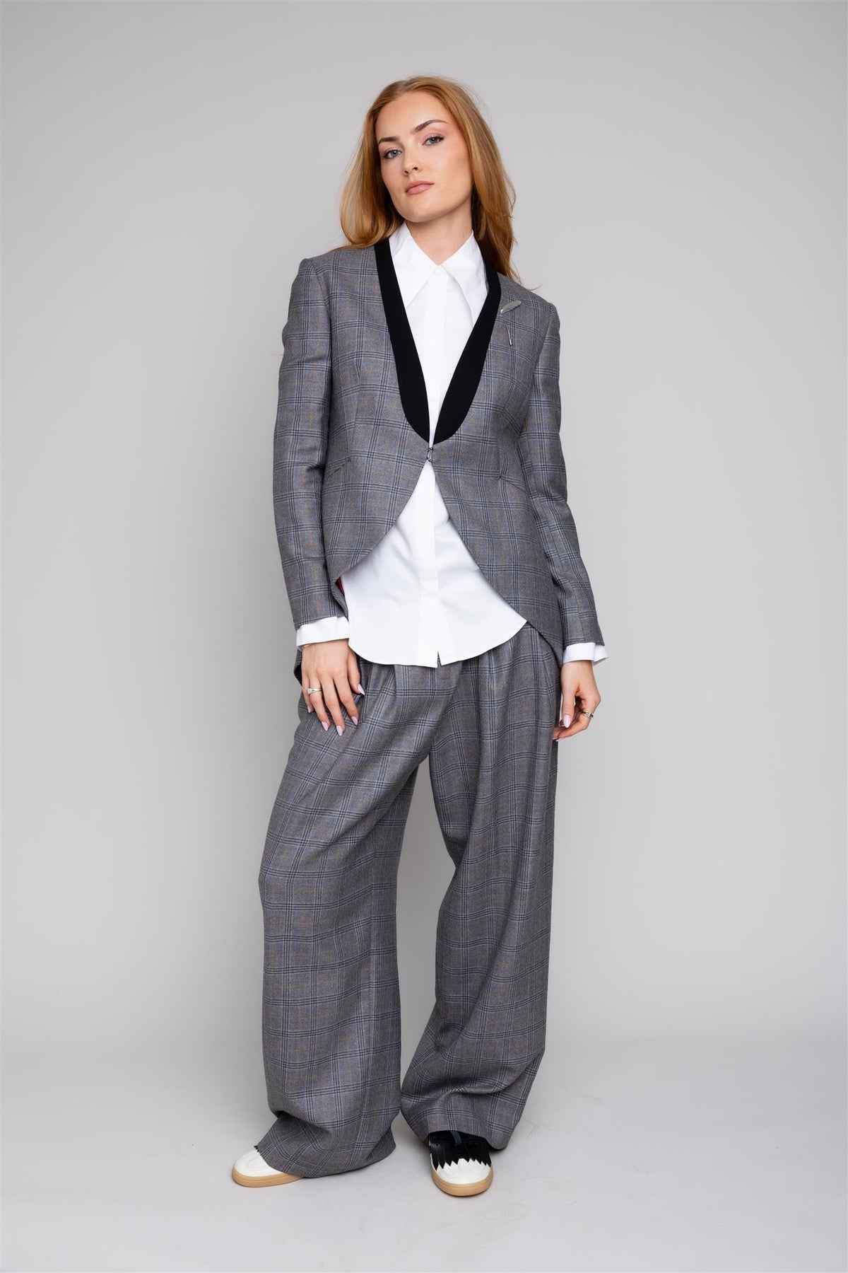 Alba Blazer Grey Check