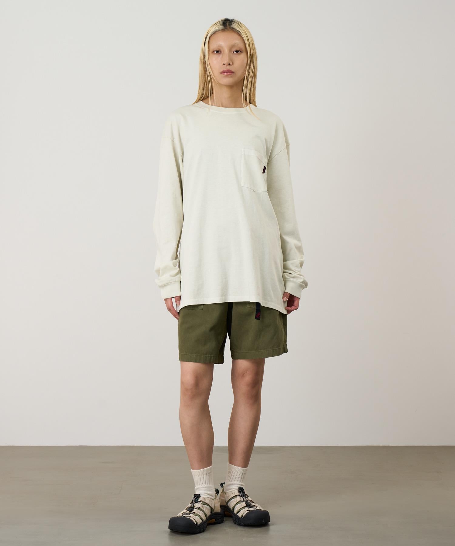 L/S Pocket Tee Natural Pigment