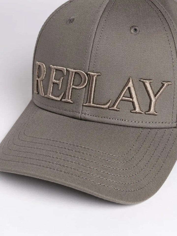 Cap With Maxi Logo Dusty Olive