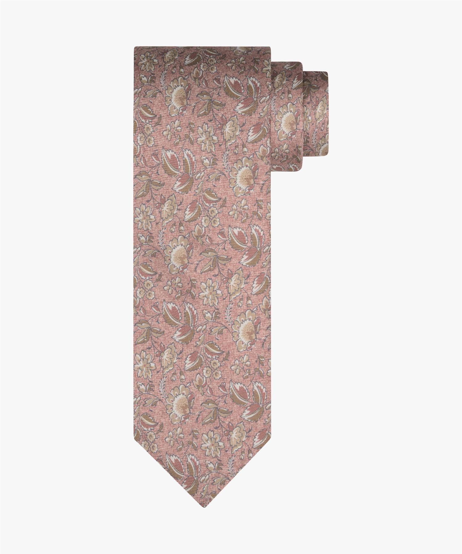 Tie Silk Print Flower D.Pink