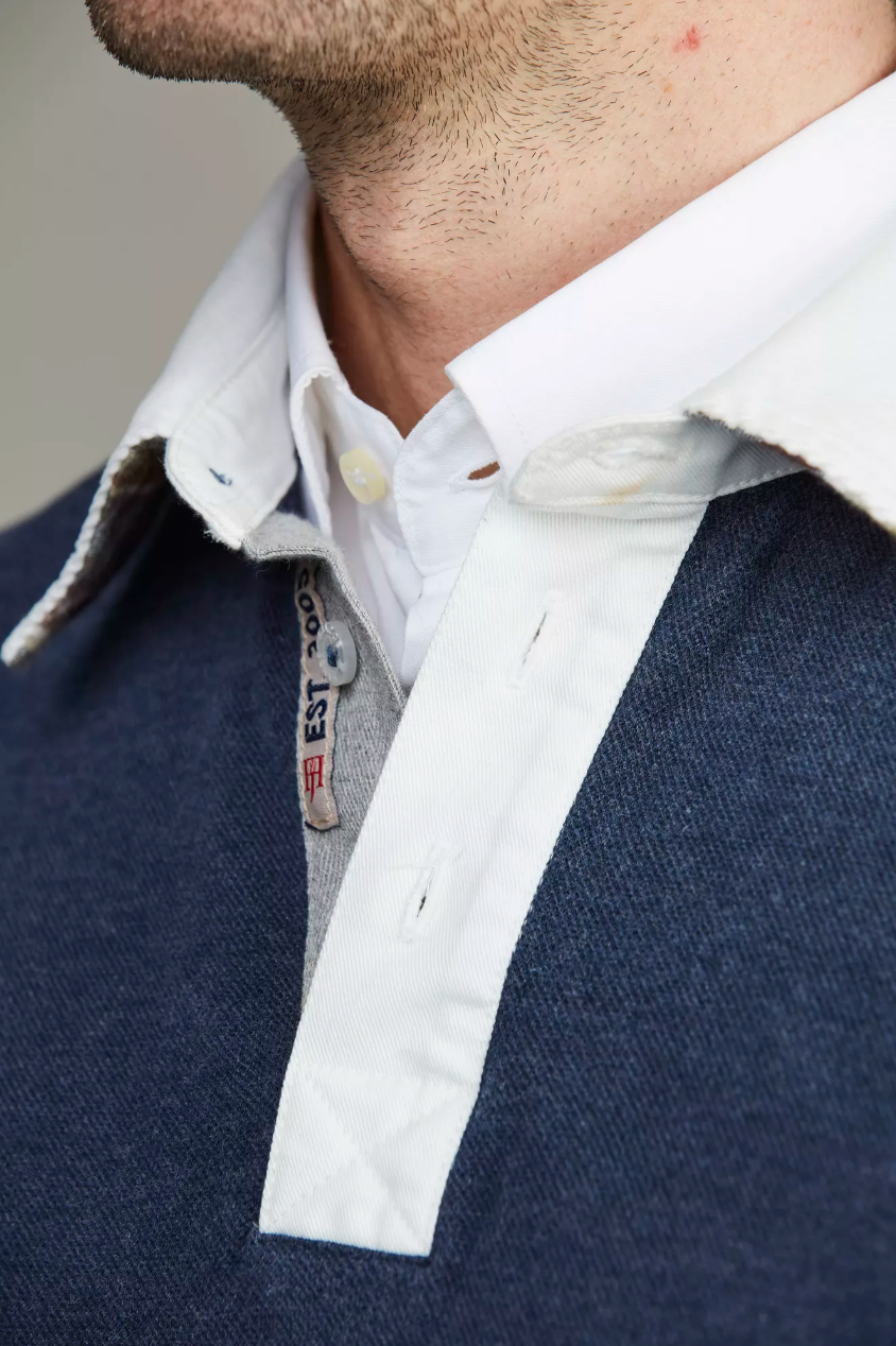 Heavy Piquet Rugger Navy