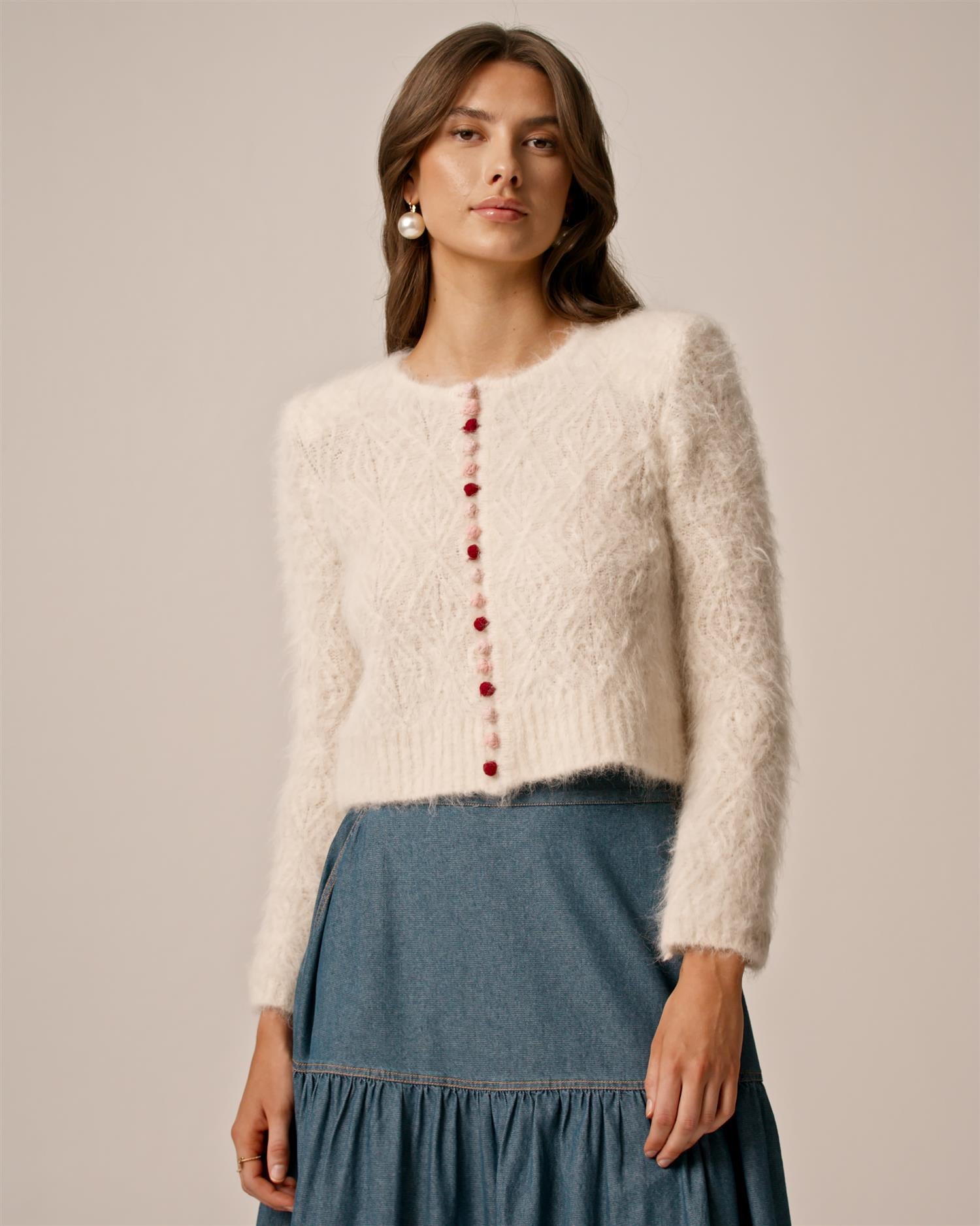 Alpaca Button Down Jacket PF25 Offwhite