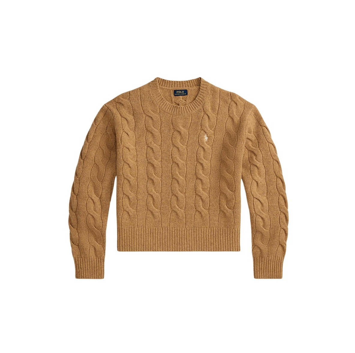 Cable Knit Wool/Cash Camel