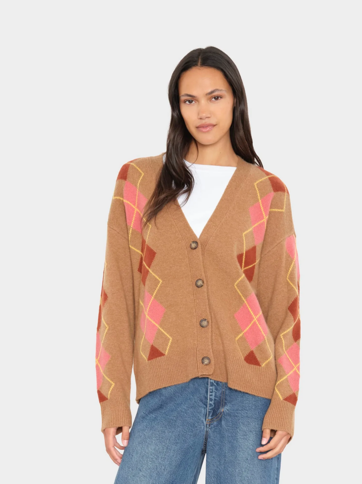 Foster Cardigan Haystack Gold