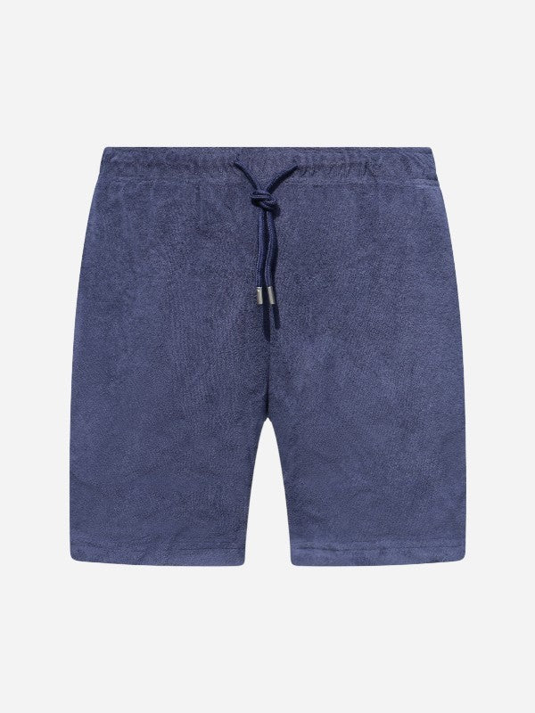 Riviera Terry Shorts Navy Blue