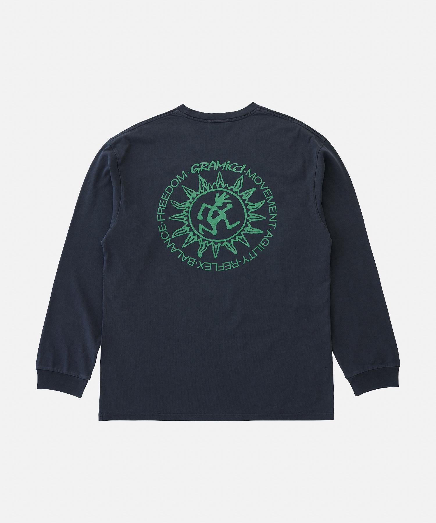 Sun L/S Tee Navy Pigment