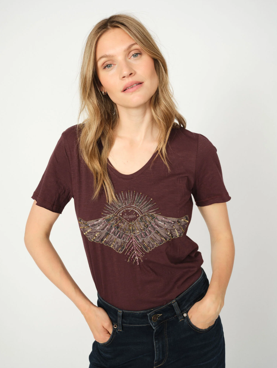 MMNadine O-SS Deco Tee Fudge
