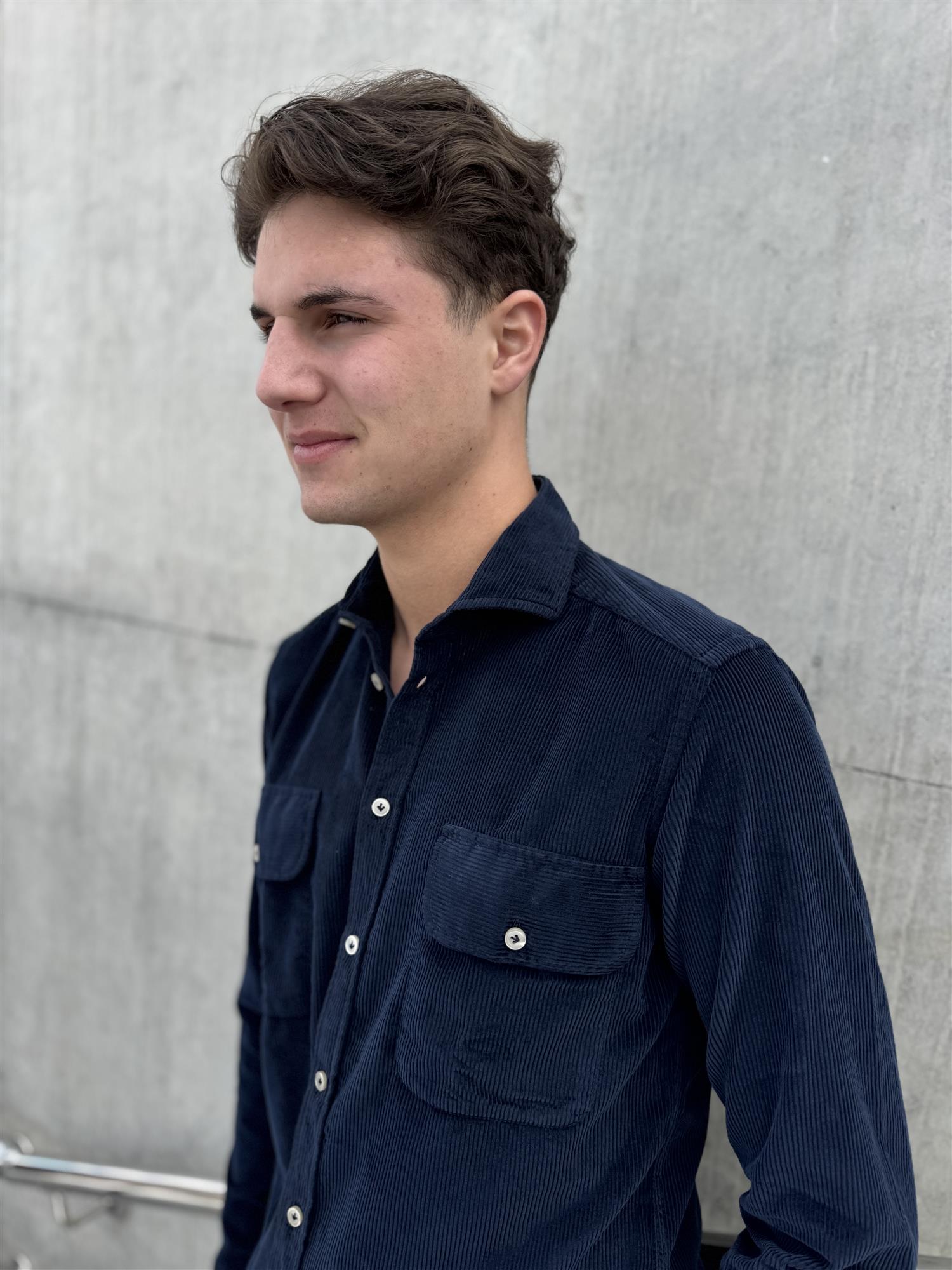 Corduroy Overshirt TCV165 Navy