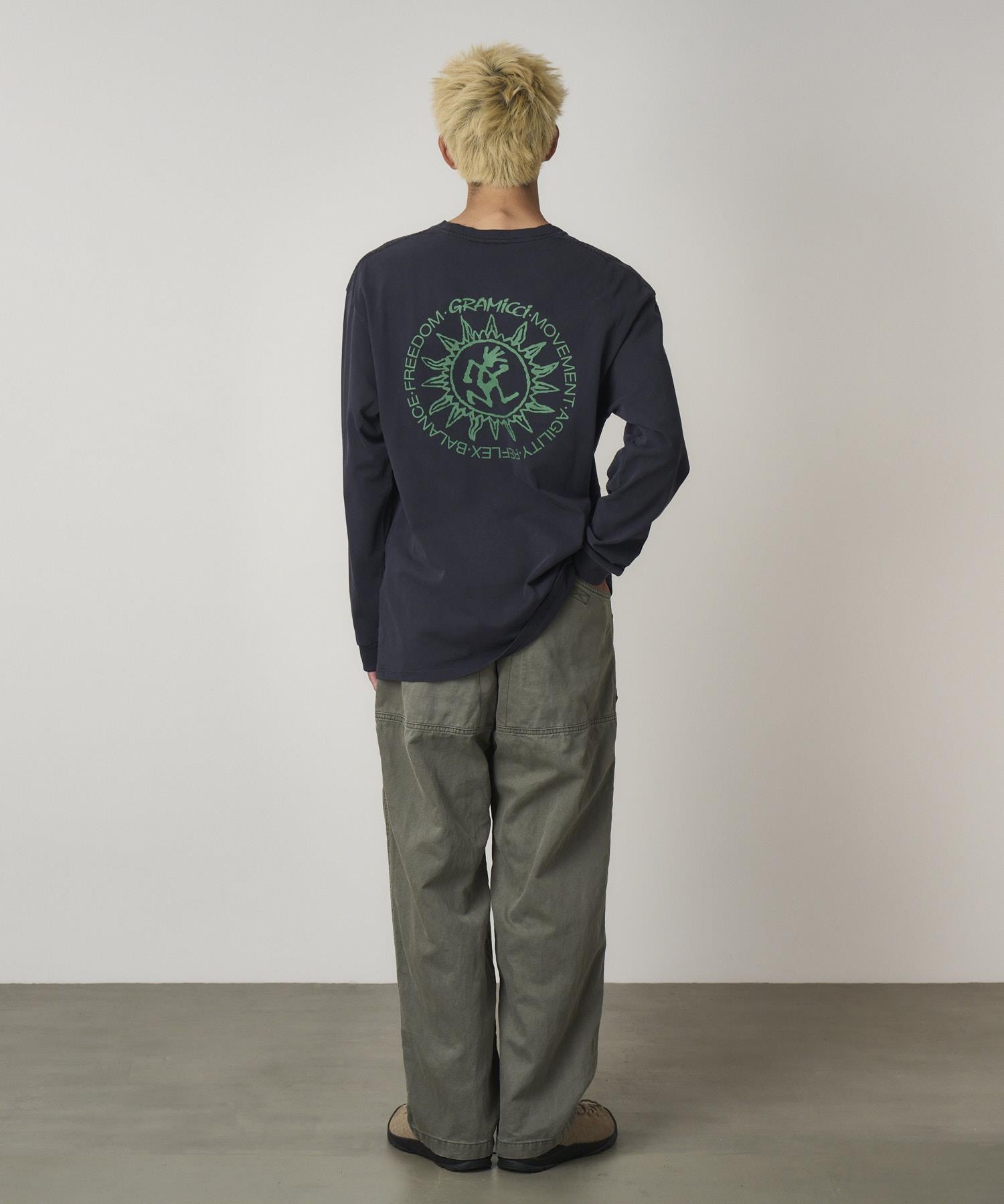 Sun L/S Tee Navy Pigment