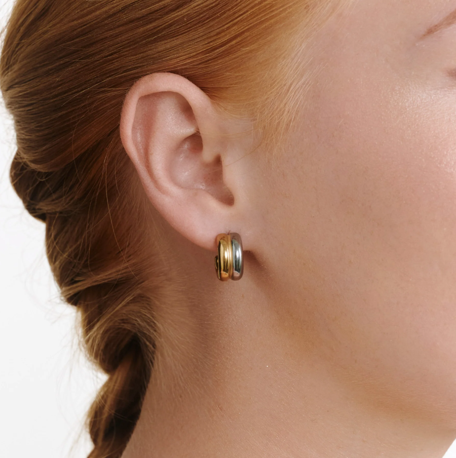 Vendela - Duo Stud Earrings Steinless steel