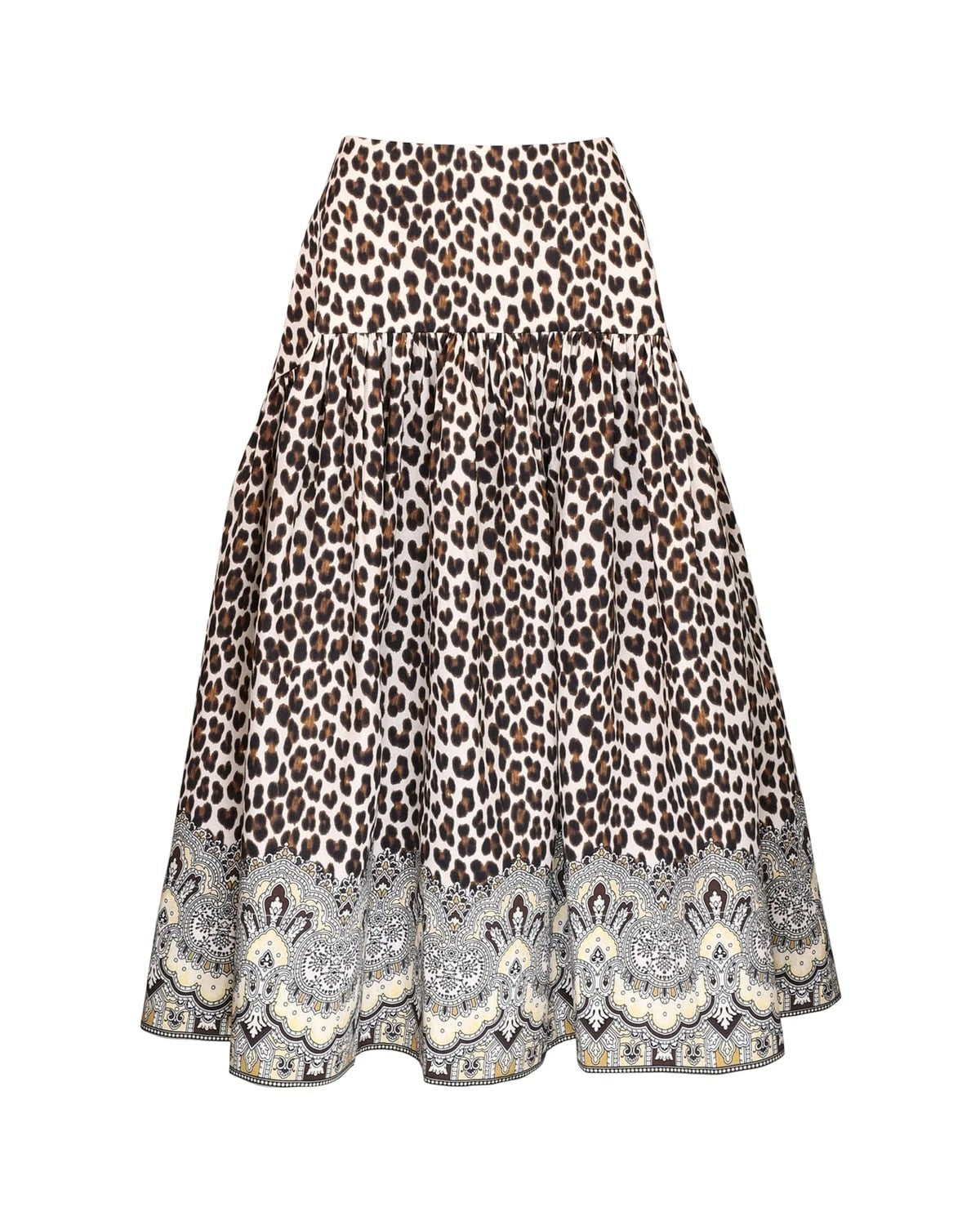 Tafette Midi Skirt Wildpaisley