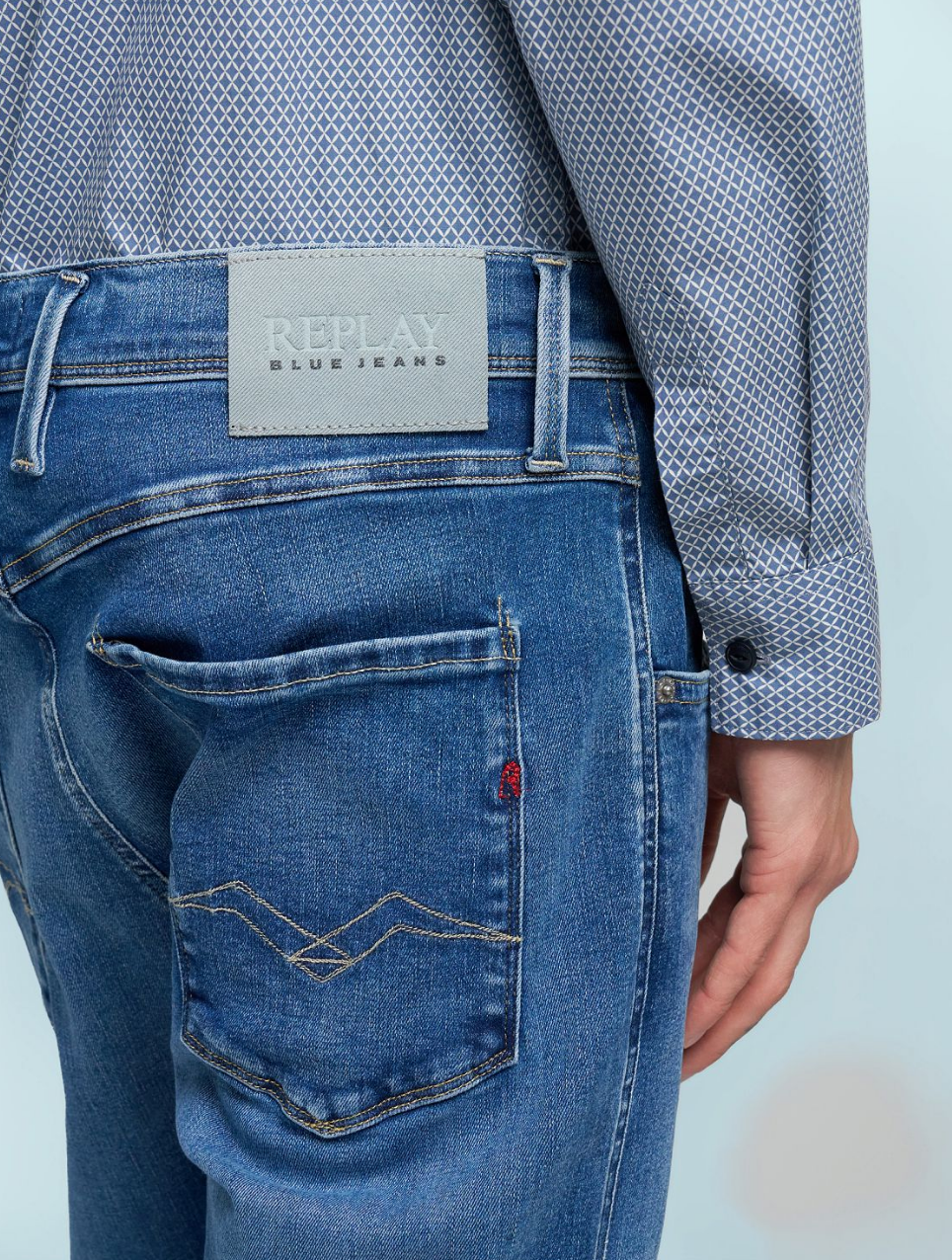 Anbass Power Stretch Slimfit Denim Dark Indigo