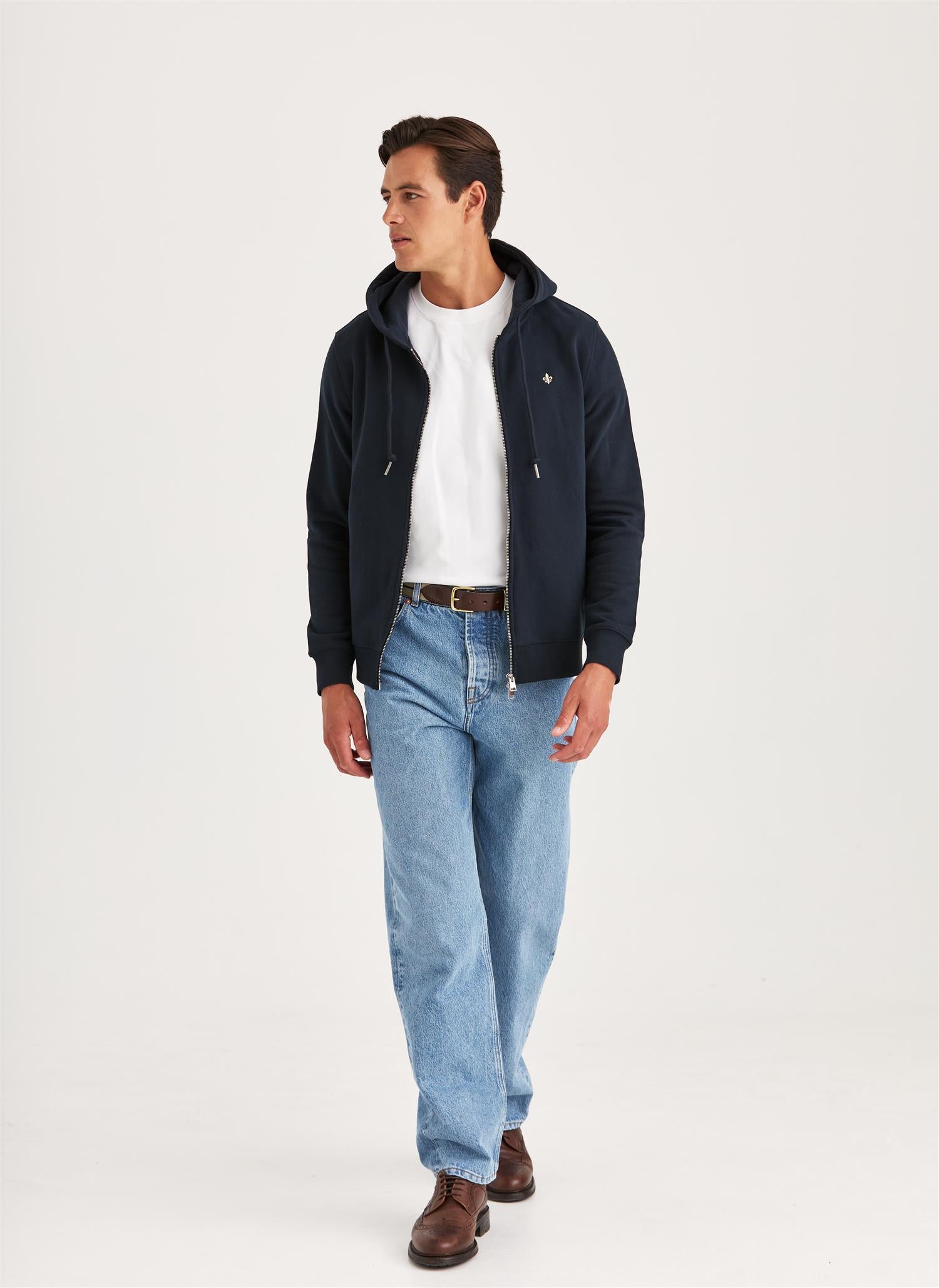 Brandon Lily Zip Hood Old Blue