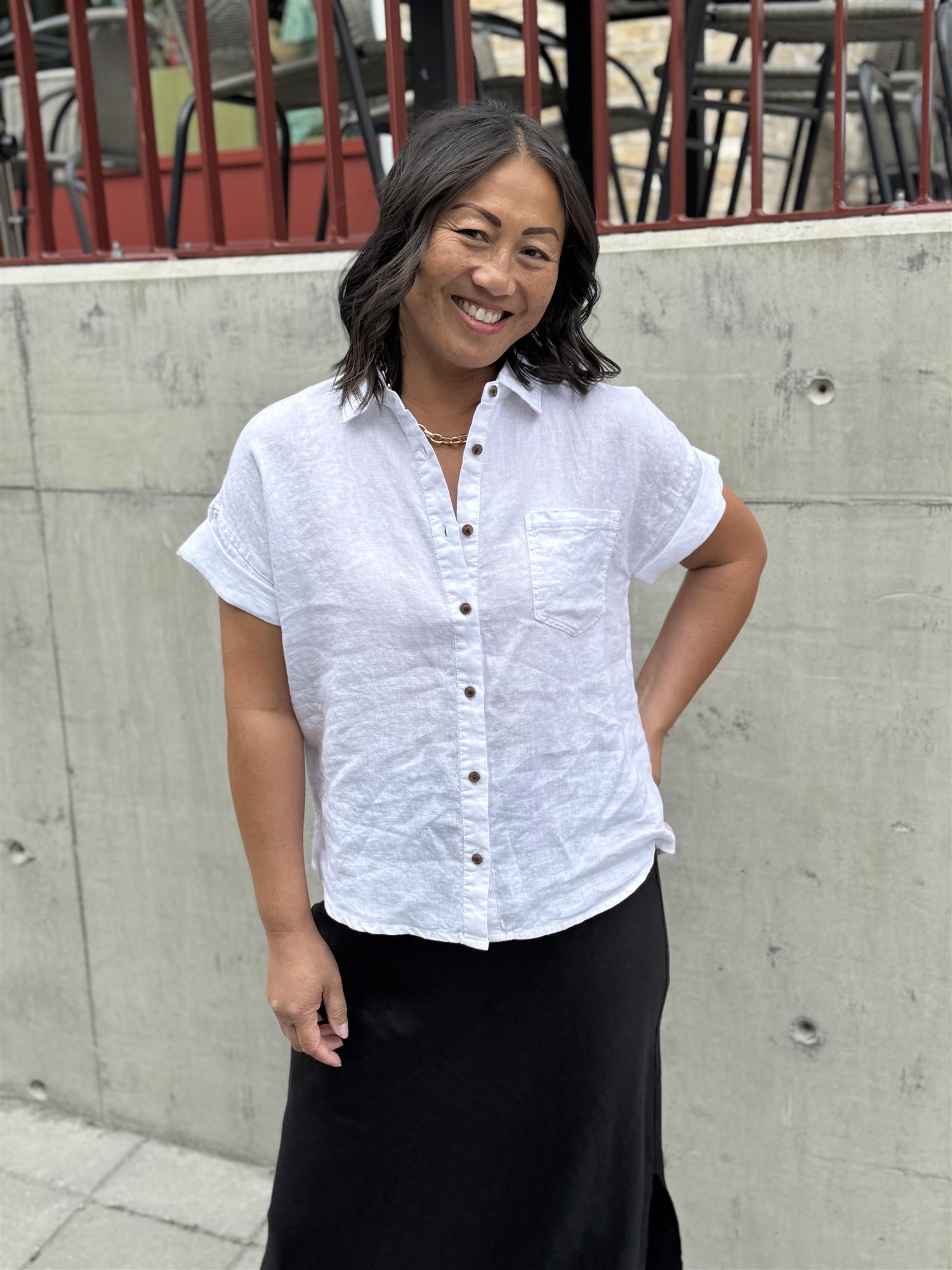 Kenya Linen Shirt White