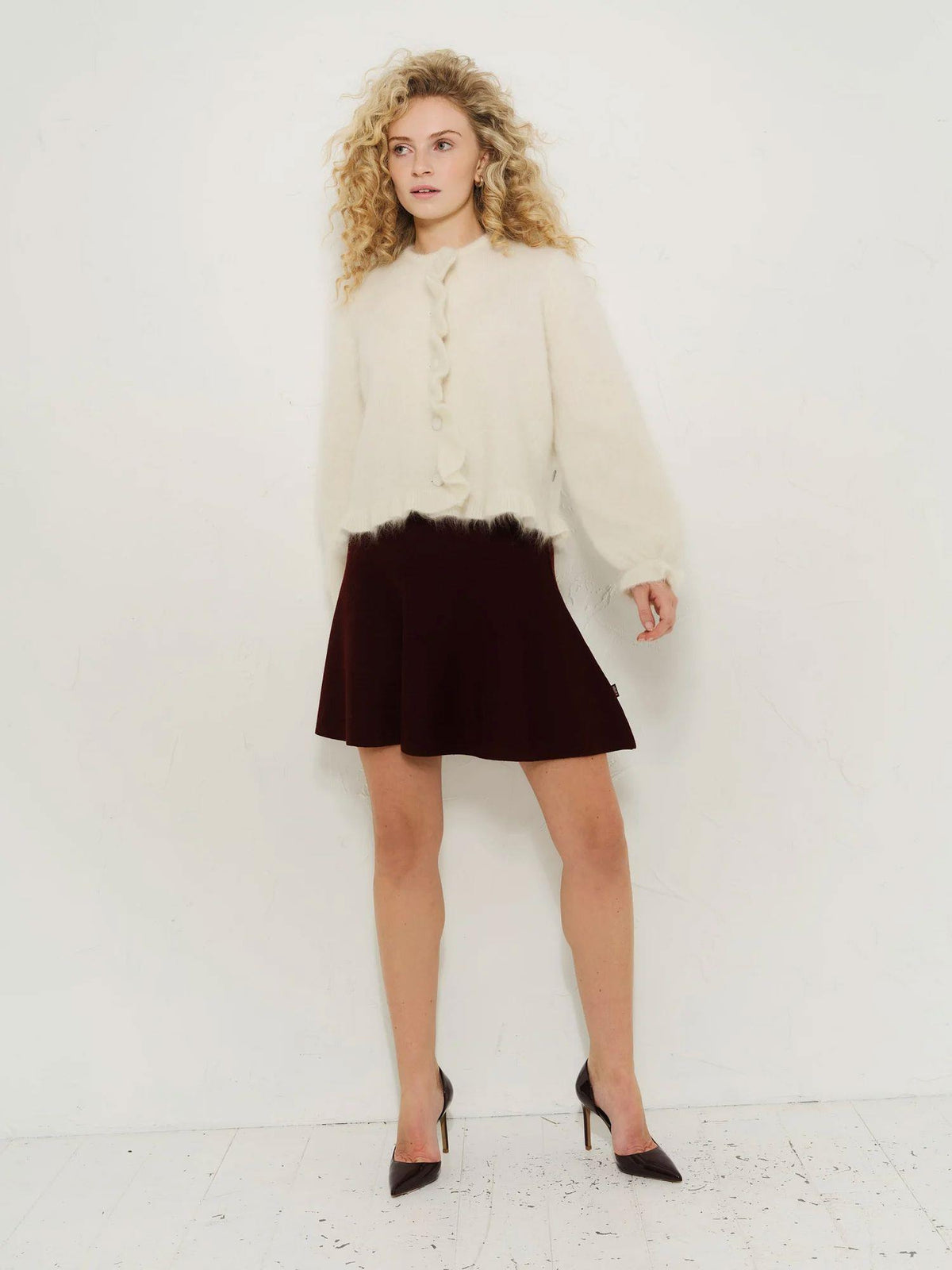 Ana Chunky Cardigan Bright White