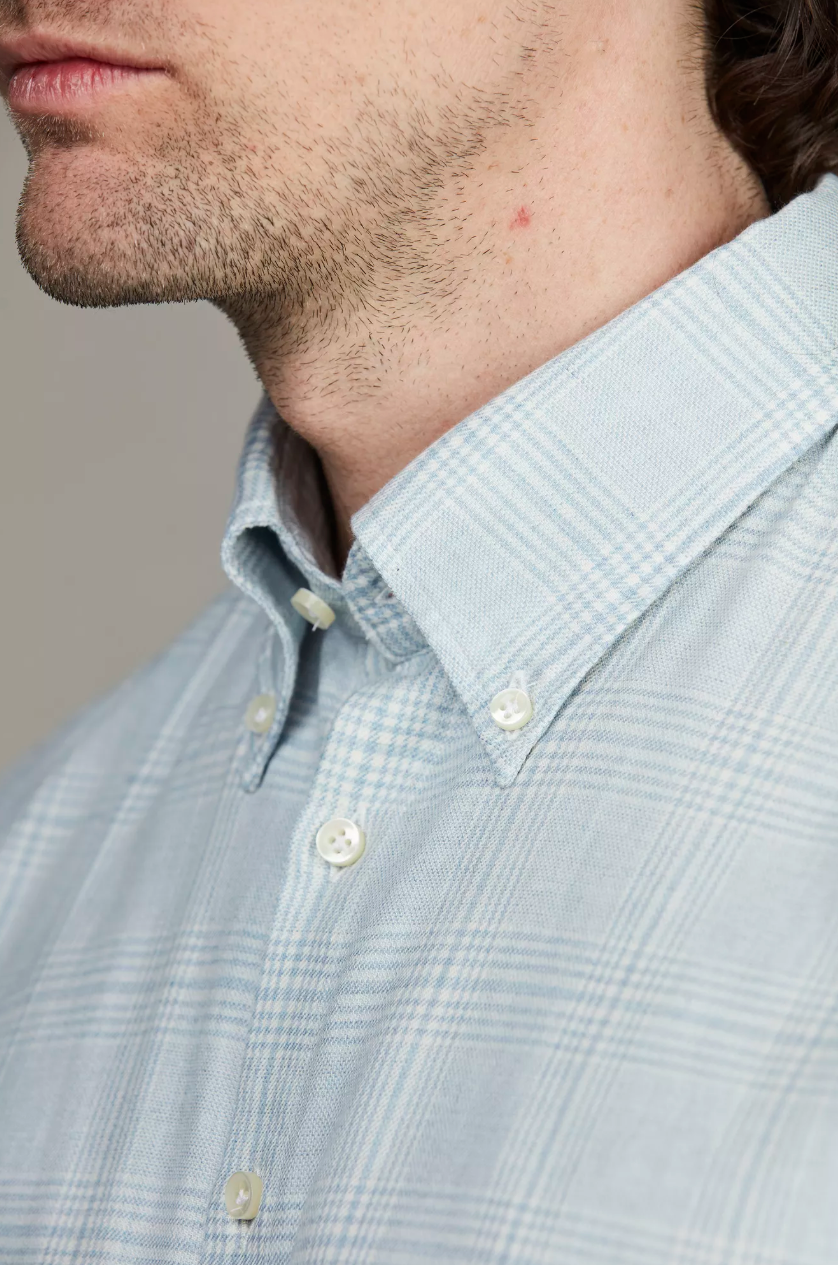 Eltone Check Shirt Light Blue