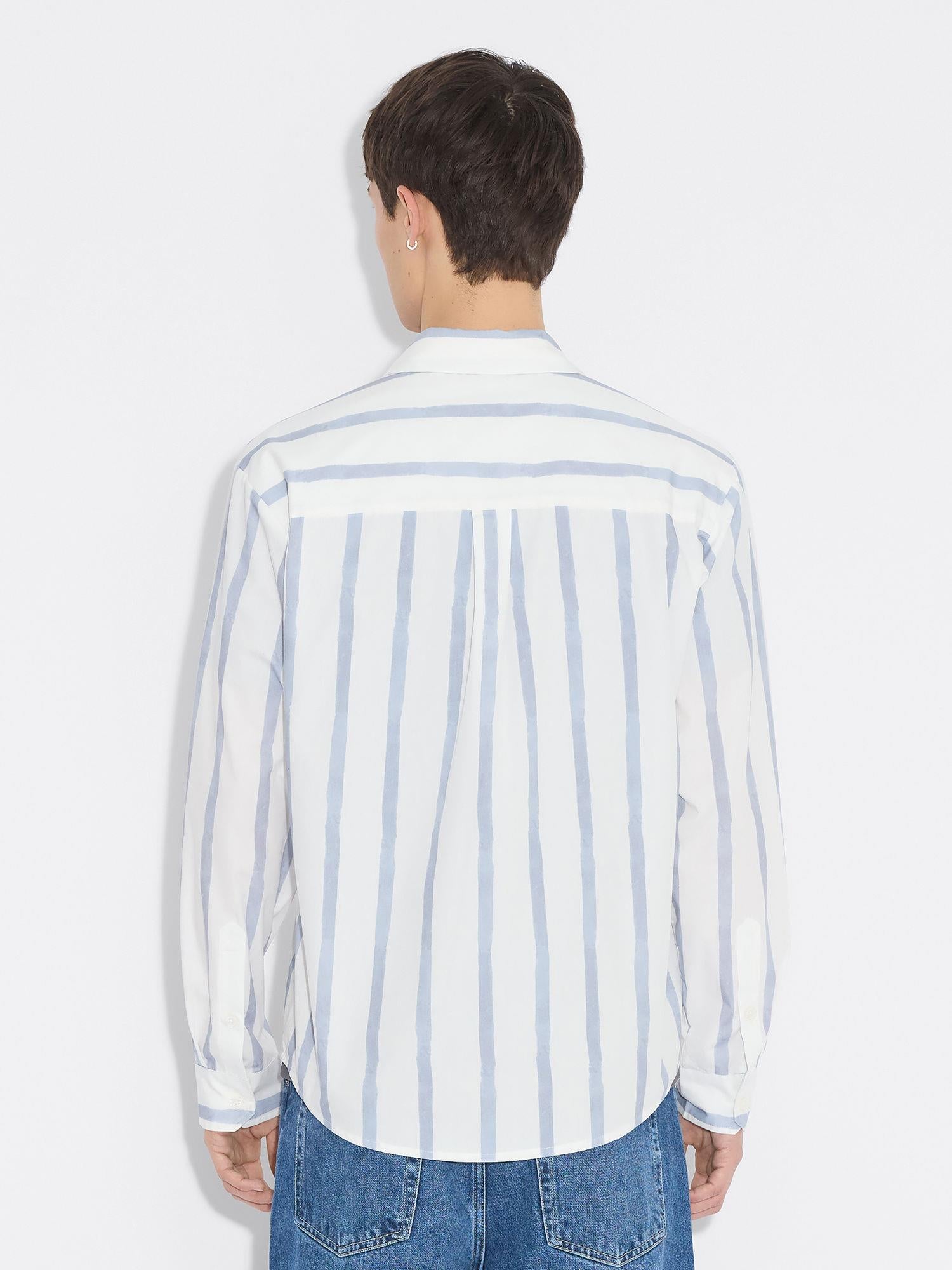Regular Striped Shirt Blue Stripe