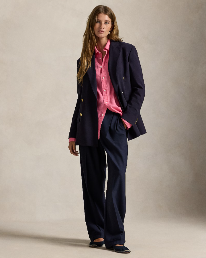 Classic Fit Line Shirt Pink