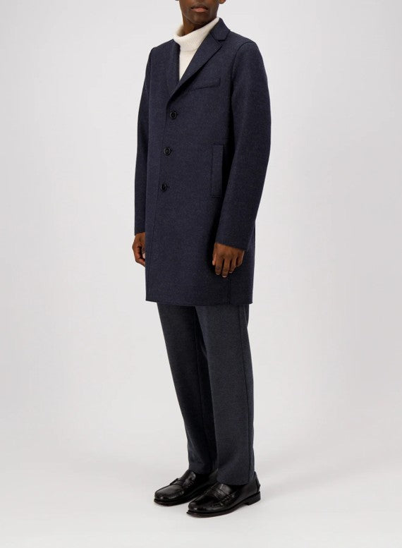 Boxy Coat Jacquard Herringbone