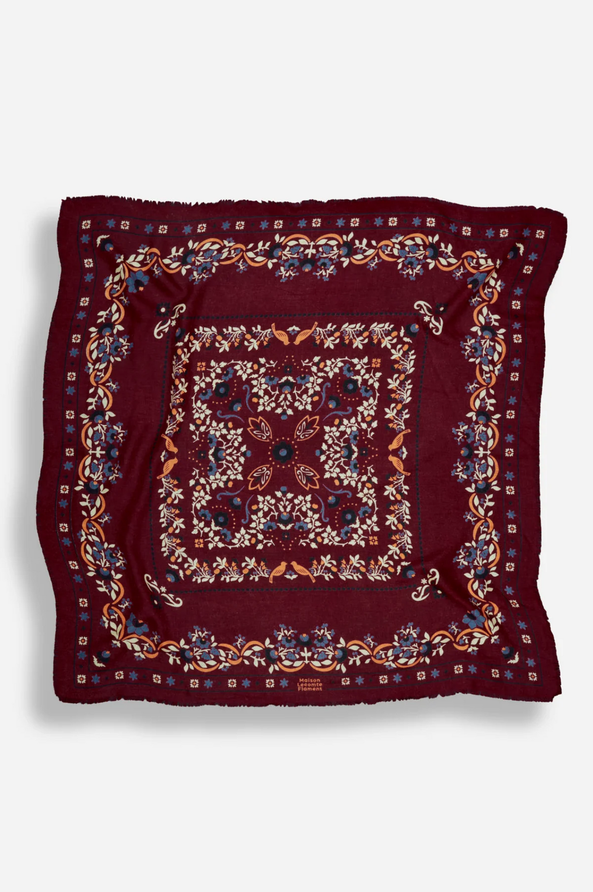 Scarf Secret Garden Bourdeaux