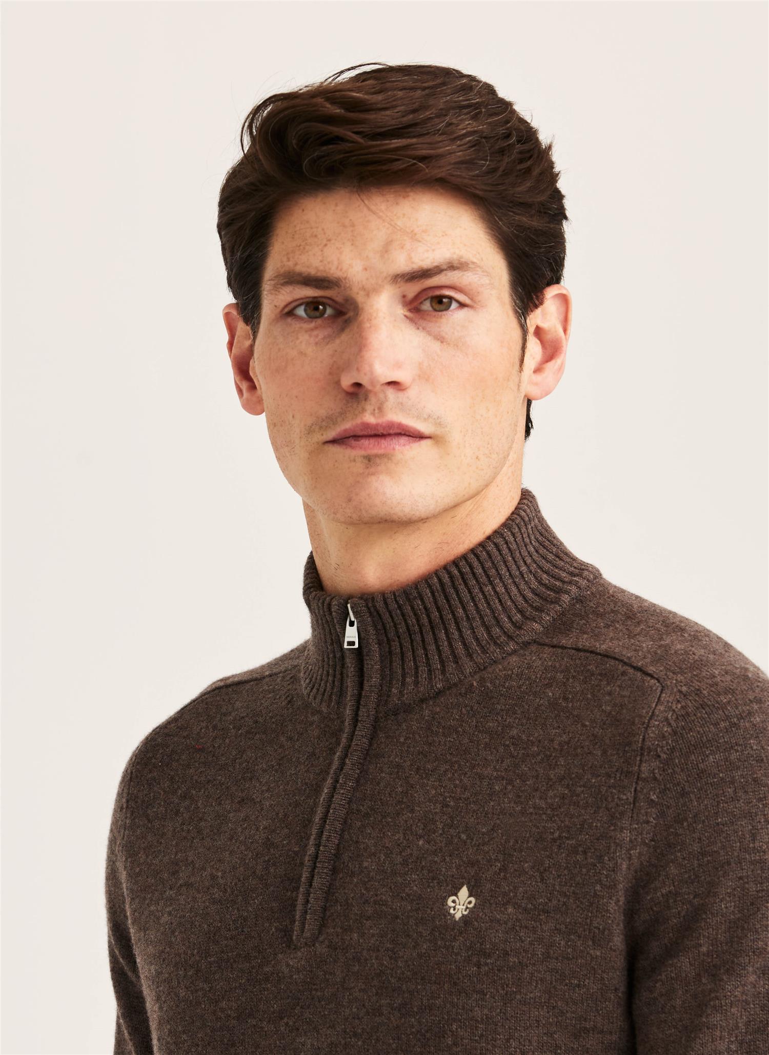 Hertford Halfzip Brown
