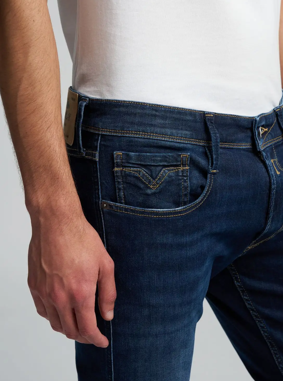 Anbass Power Stretch Slimfit Dark Indigo