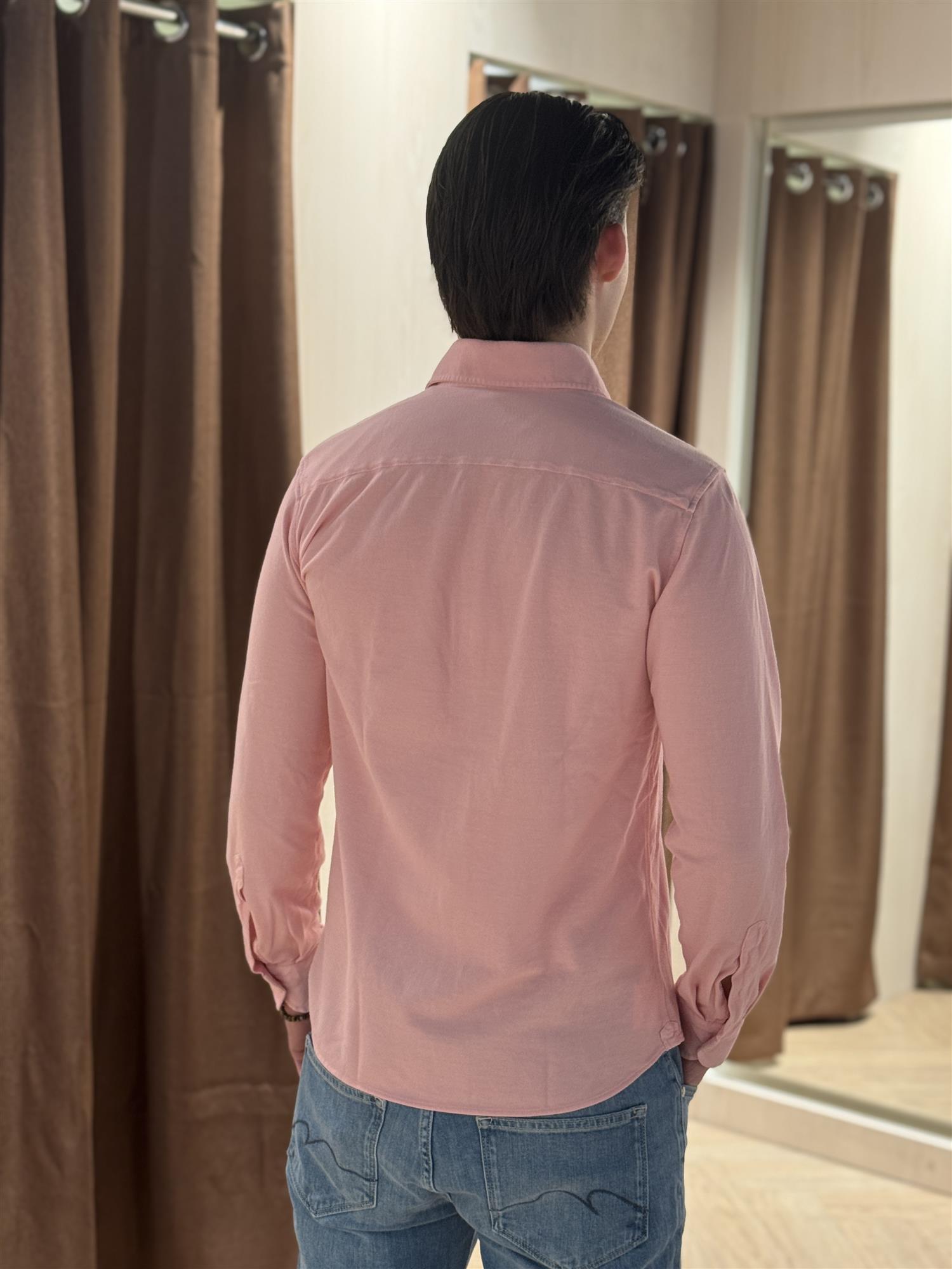 Jersey Piquet Shirt TJ08 Light Pink