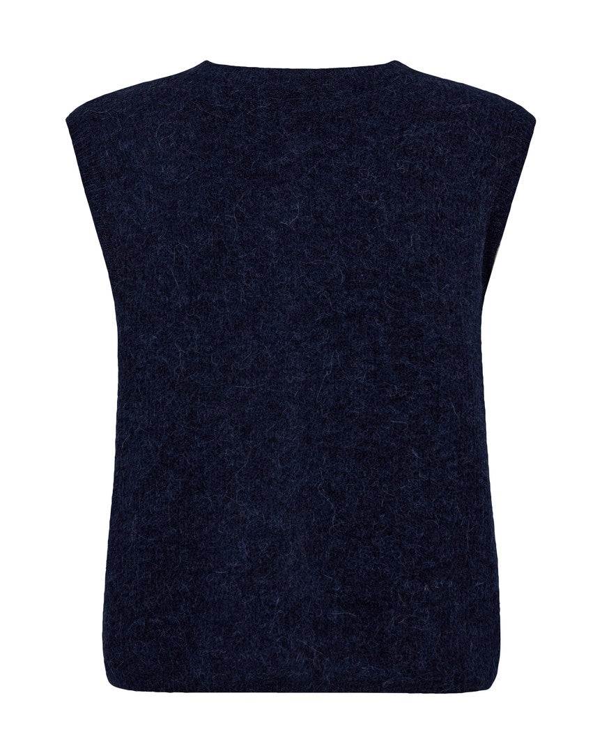 MMAlmine Thora Knit Vest Maritime Blue