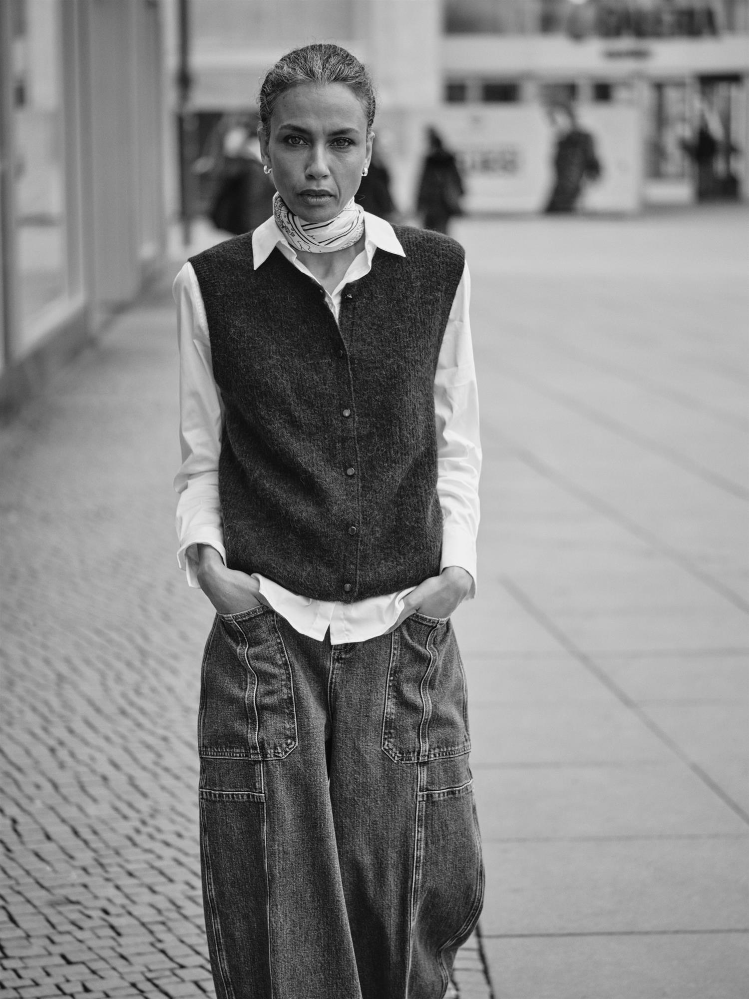 MMAlmine Thora Knit Vest Maritime Blue