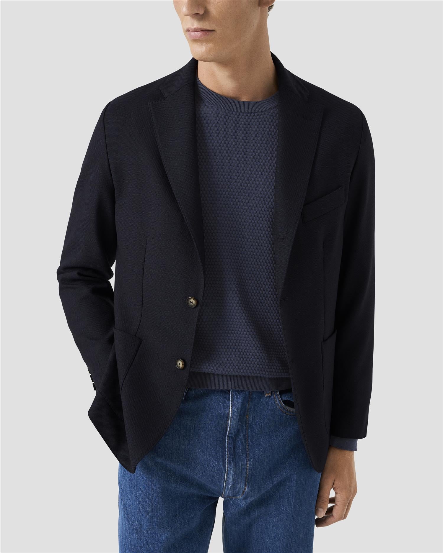 Navy blue Lana Tech Soft Jacket