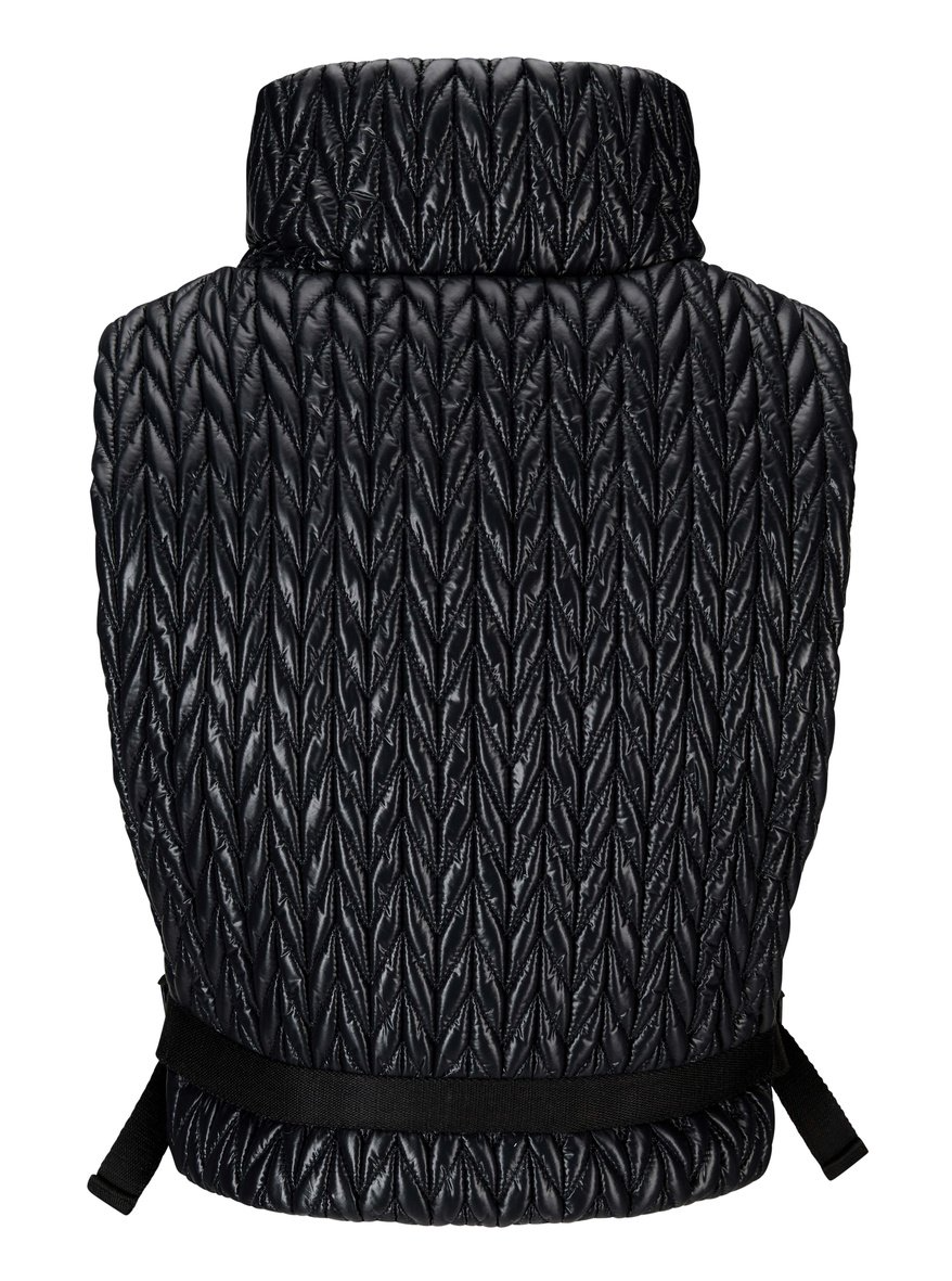 Bonnie Braided Down Vest Black