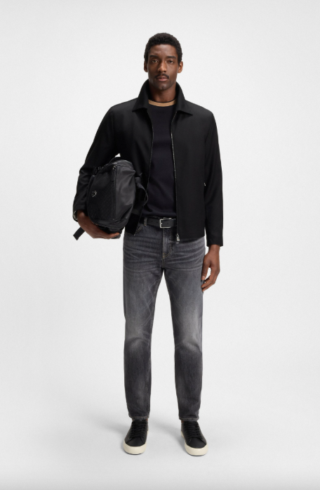 H-Hanry Wing Slim-fit jacket in virgin-wool
