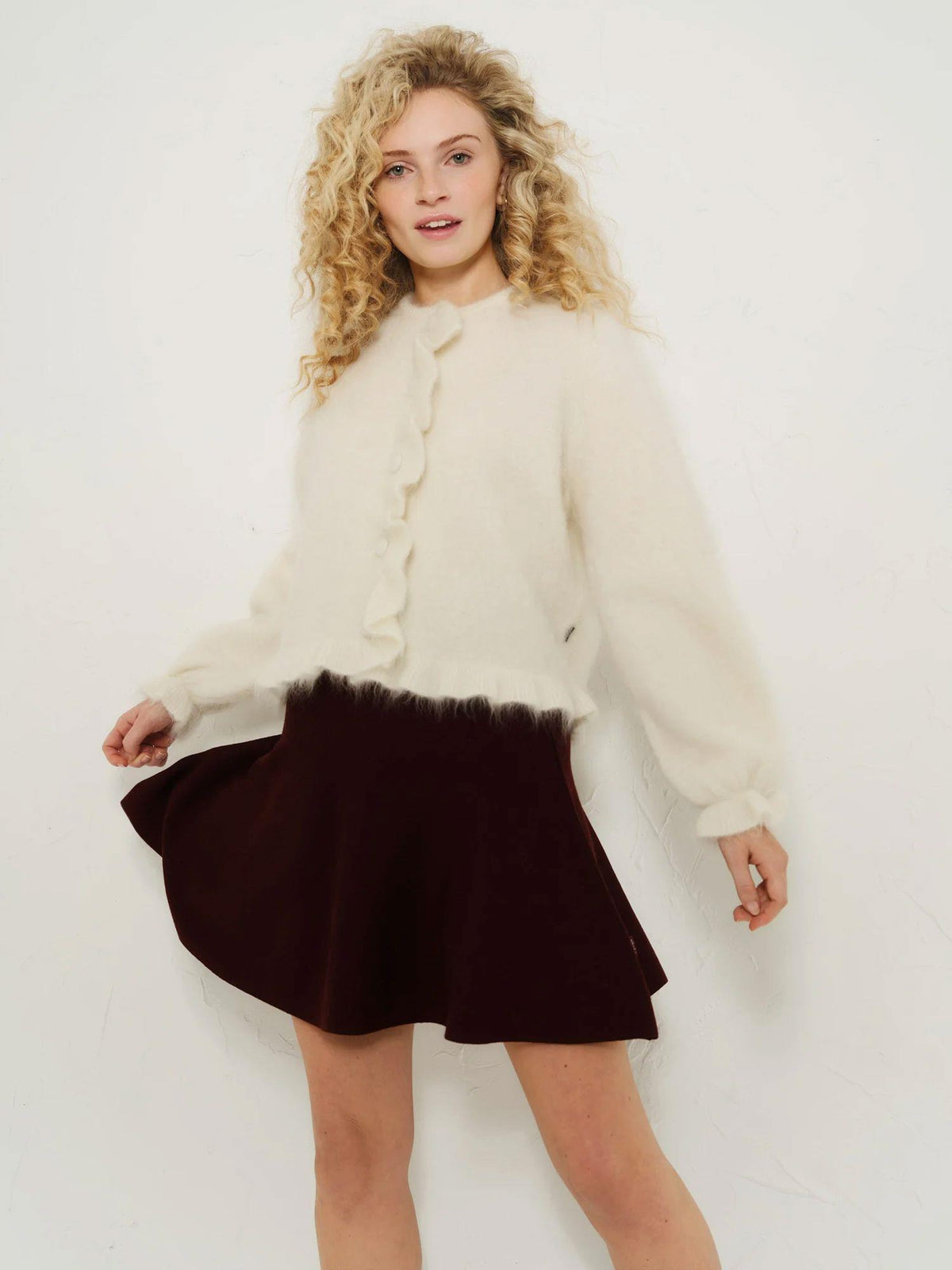 Ana Chunky Cardigan Bright White