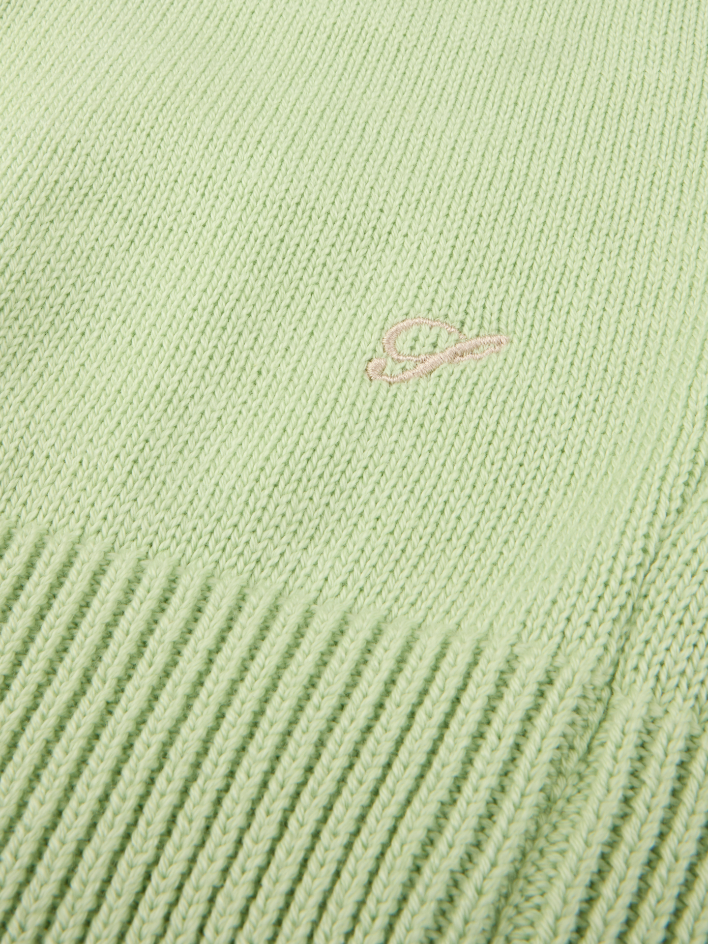 Light Green Crew Neck Sweater Organic Cotton