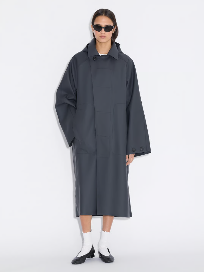 Luus Hooded Coat Black