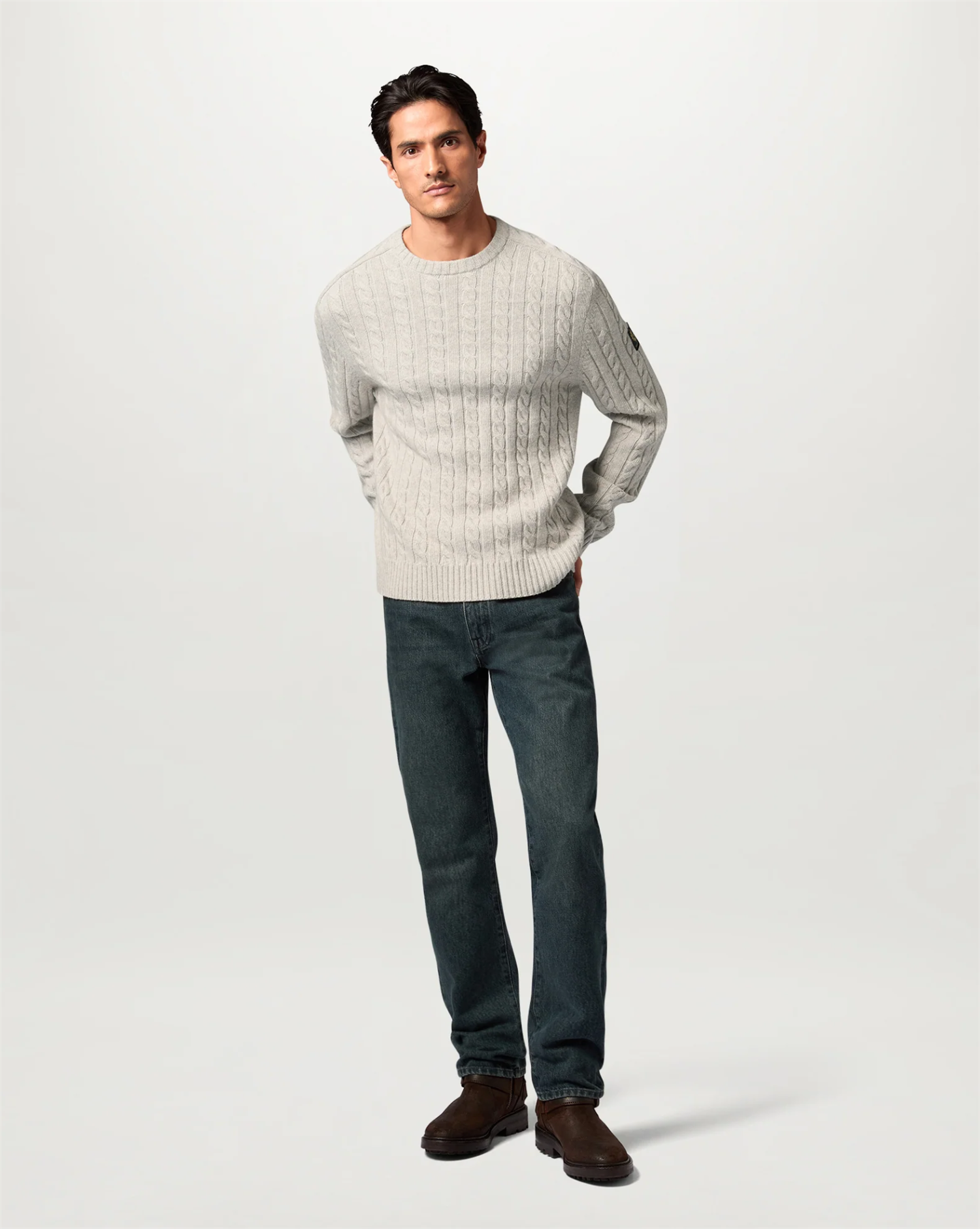 Westport Crew Neck Pale Stone