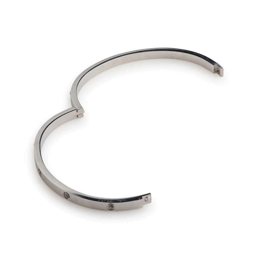 FIONA-CRYSTAL BANGLE BRACELET STINALES STEEL Silver