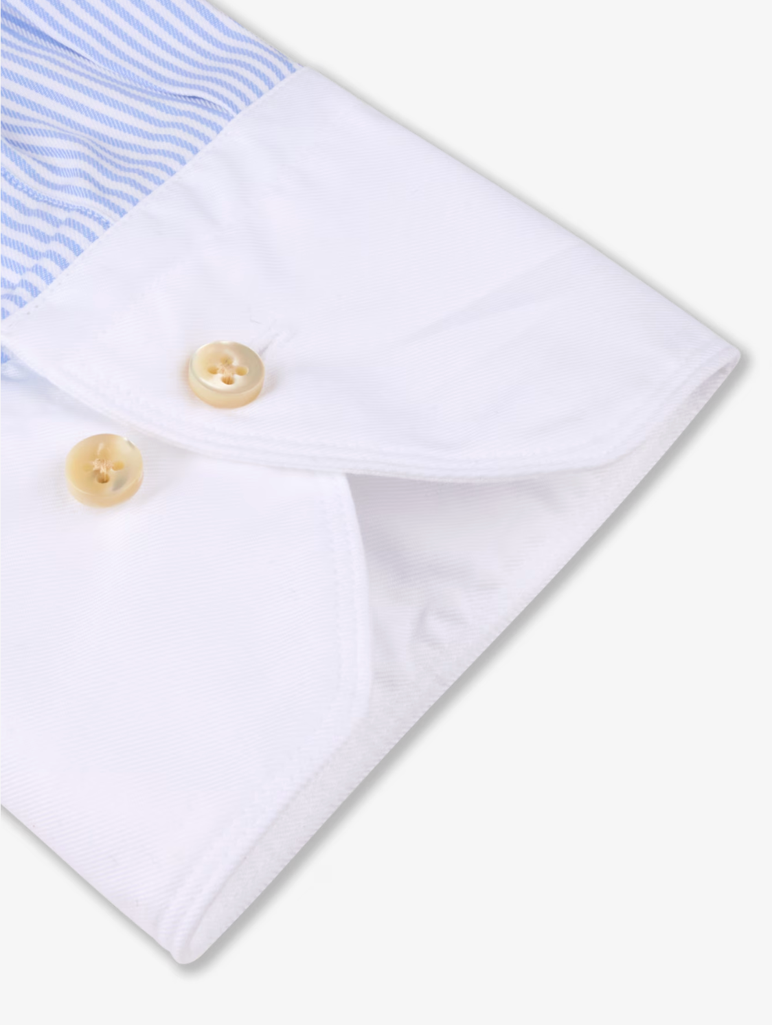 Casual Light blue Twill Shirt with Contrast