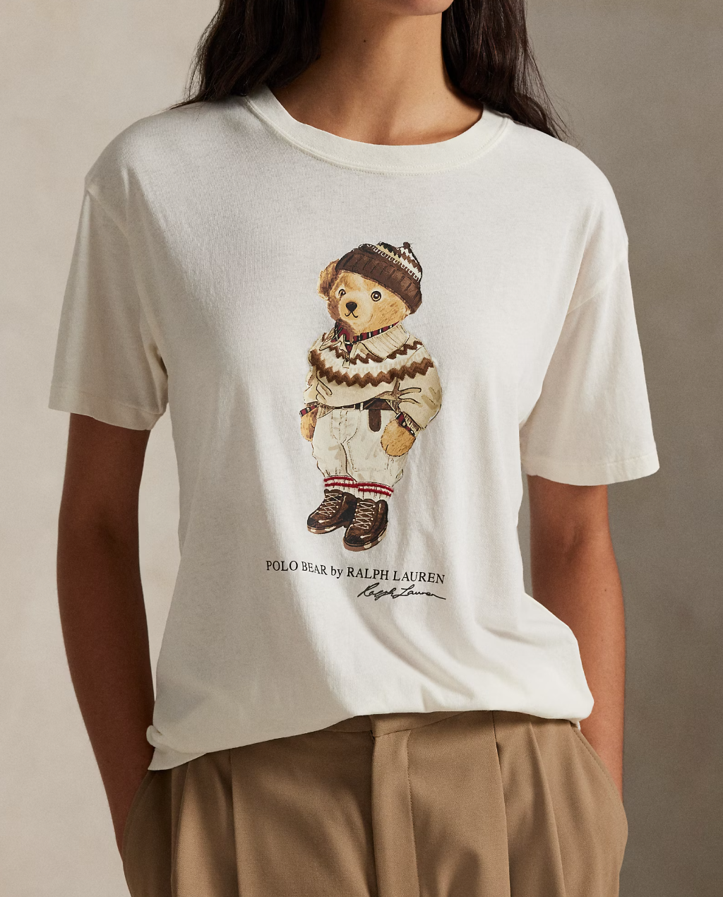 Polo Bear Cotton Jersey T-shirt Winter