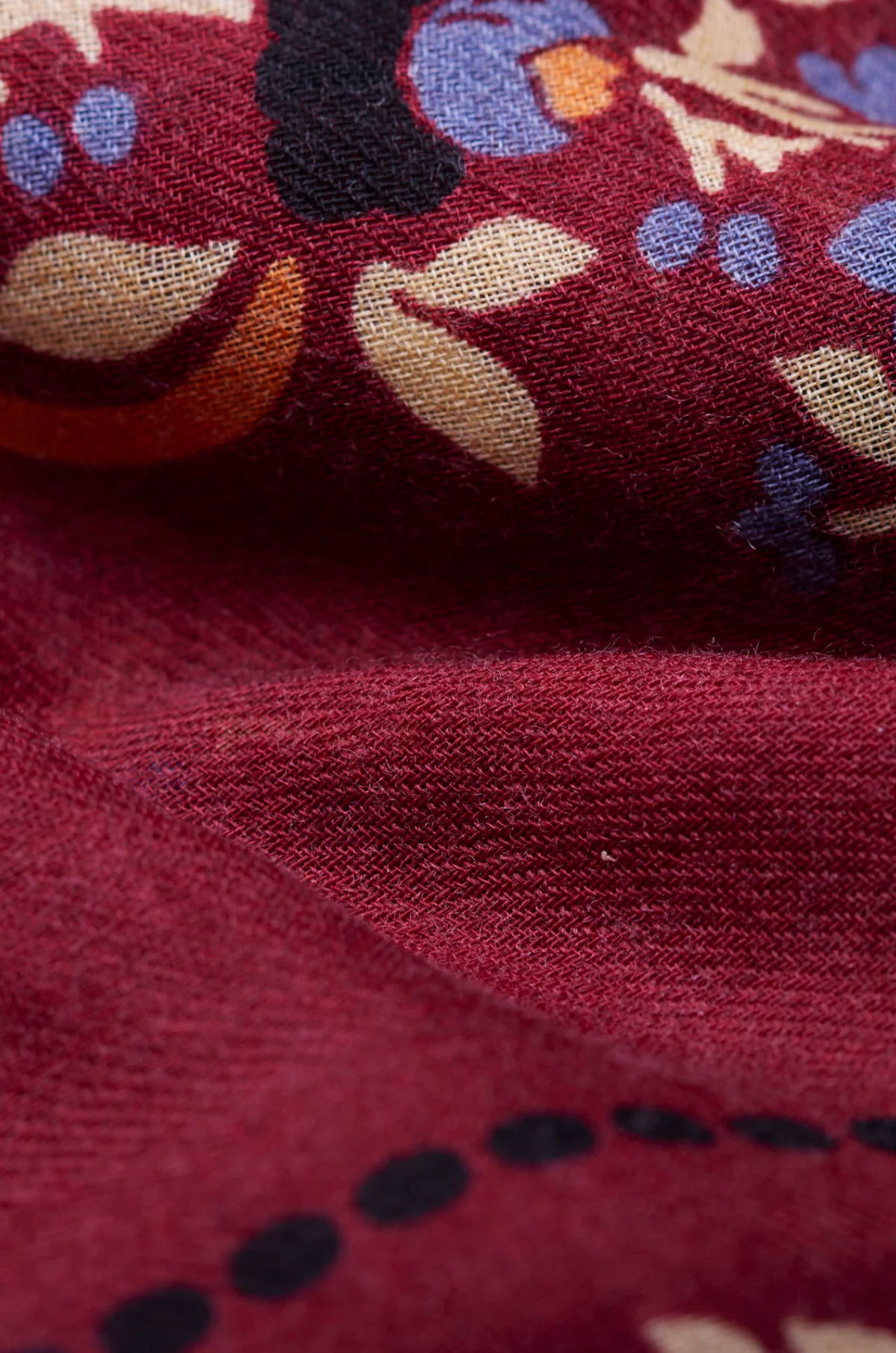 Scarf Secret Garden Bourdeaux